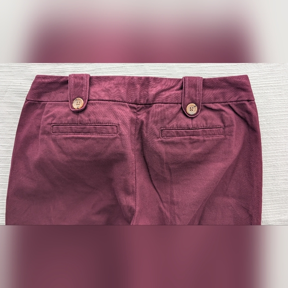 Banana Reblic Women's Burgundy Martin Fit Pants Size 2 - Picture 7 of 15